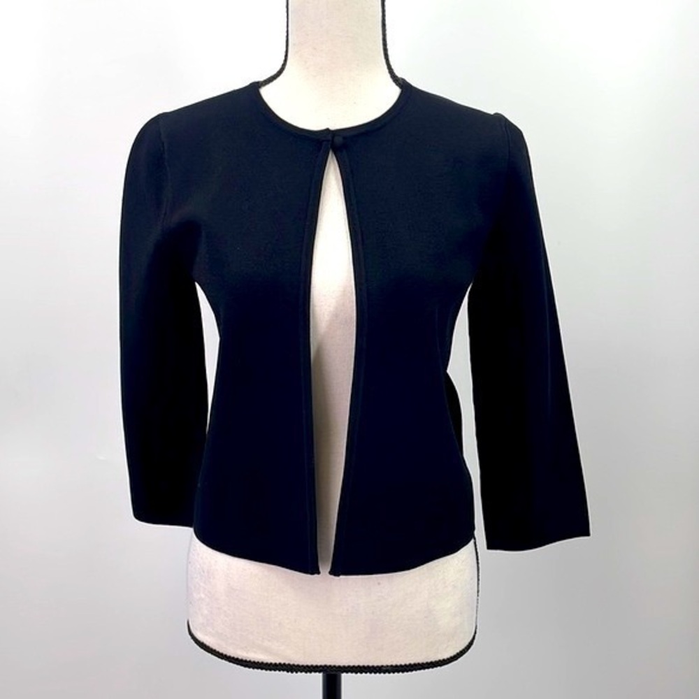 UEC Max Mara black open front blazer  small